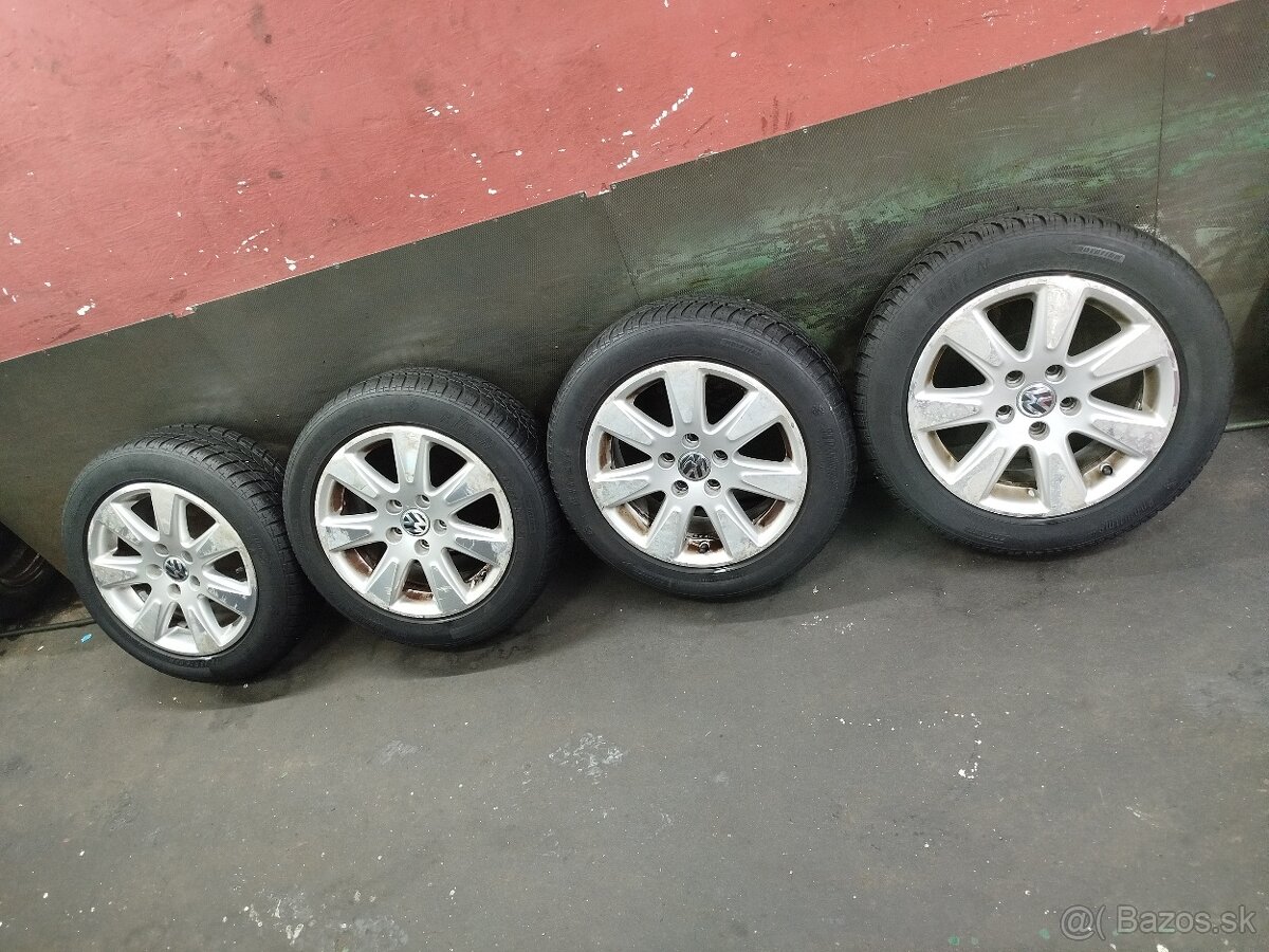 Predám tieto al.disky originál VW 5x112 R16 205/55 r16