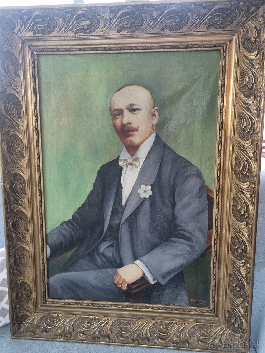 Obraz muža s prsteňmi F.Martinů z r. 1925