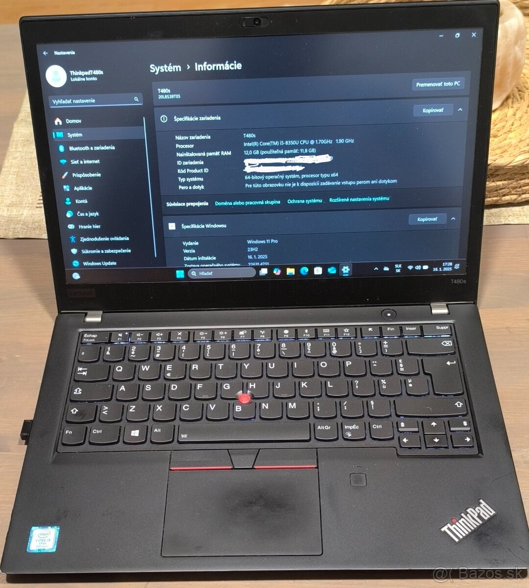 Lenovo thinkpad t480s