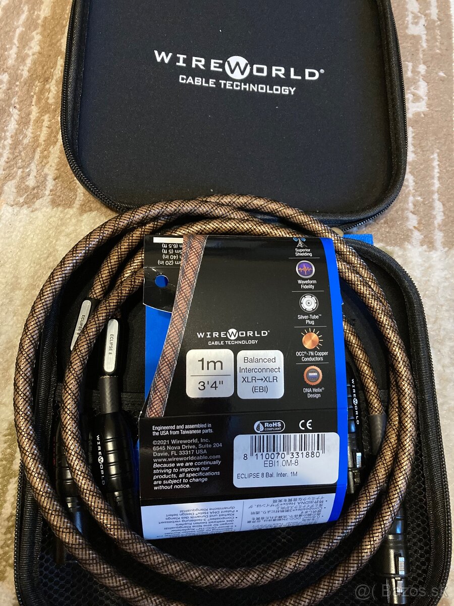 Predám WireWorld Eclipse8 XLR