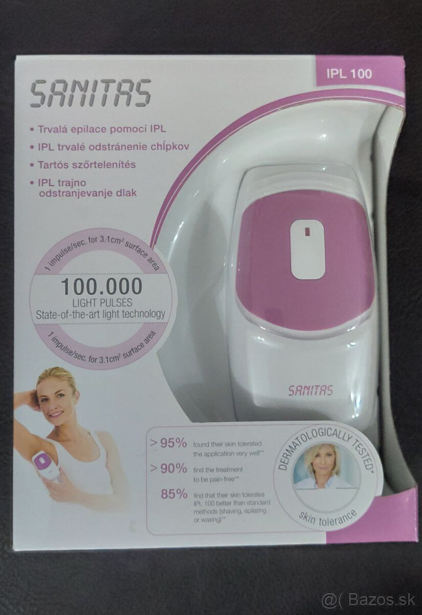 Predame laserovy epilator Sanitas IPL 100 - malo pouzivany