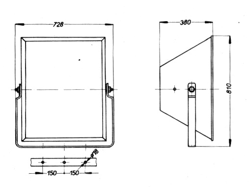 Výbojkové svietidlo Elektrosvit Titán RVI 541 19 01, 2000W,