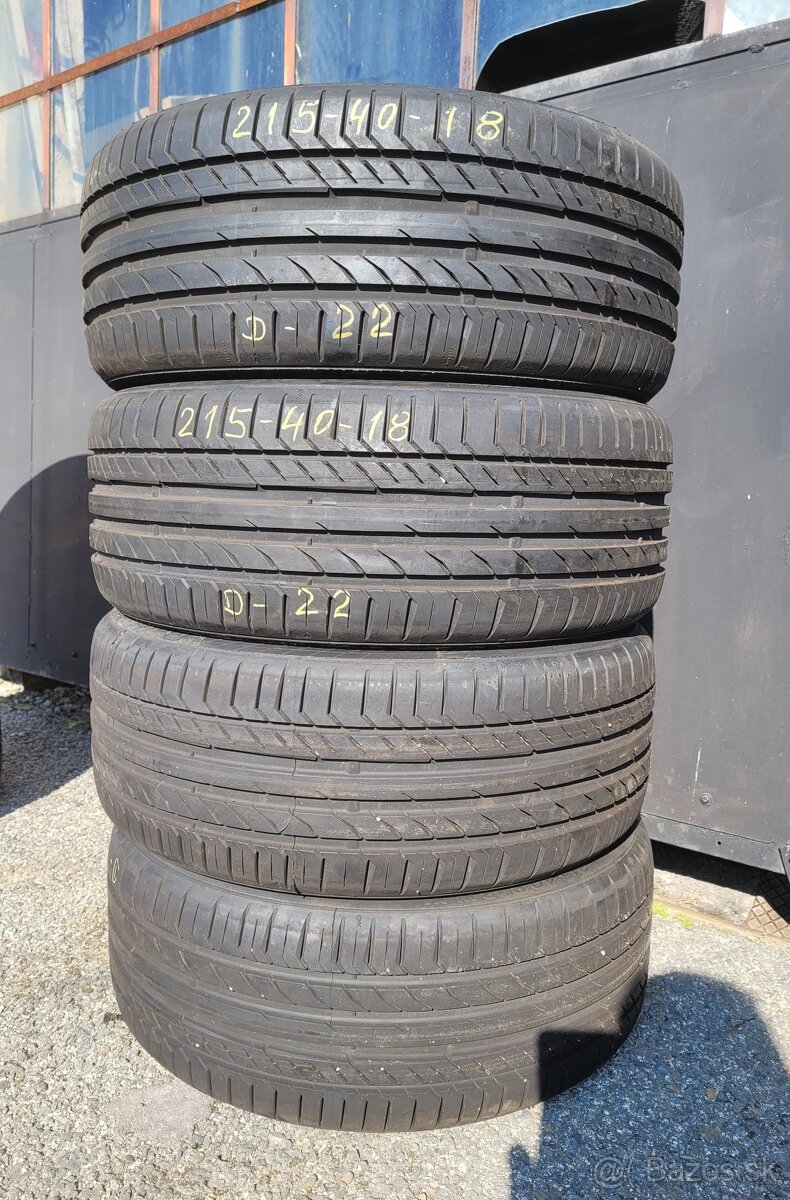 215/40 R18 Continental Nové