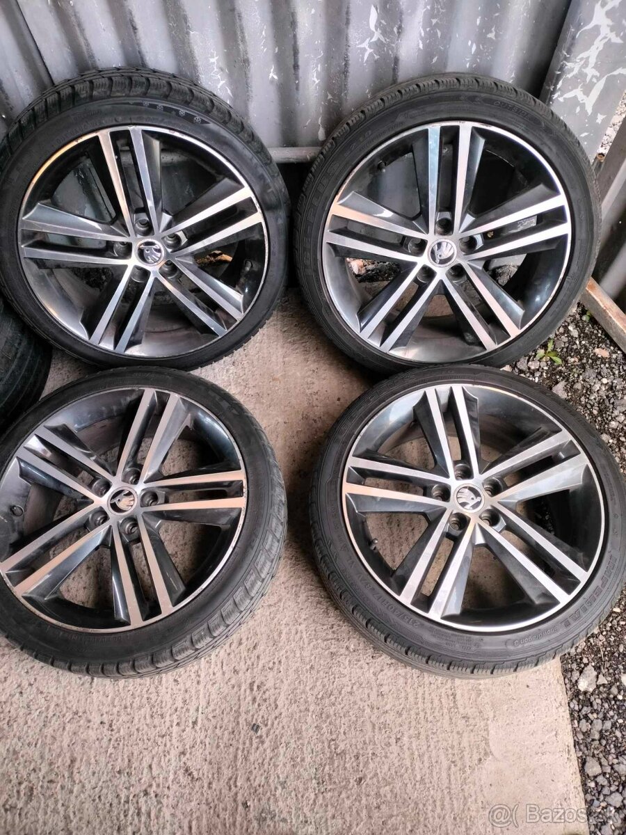 4ks alu disky orig. Škoda 5x100 R17