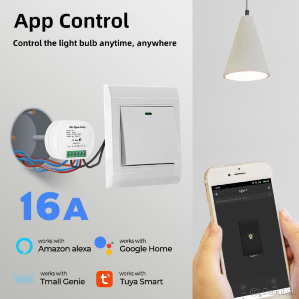 Smart ovládač osvetlenia Tuya Wifi / Smart home