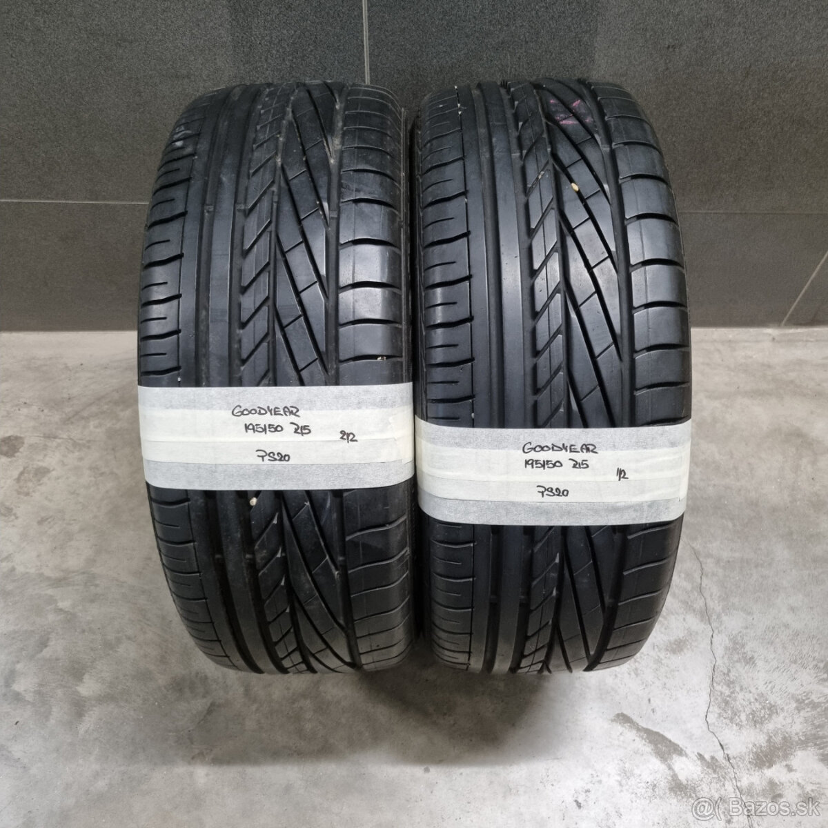 195/50 R15 GOODYEAR pár letných pneumatík