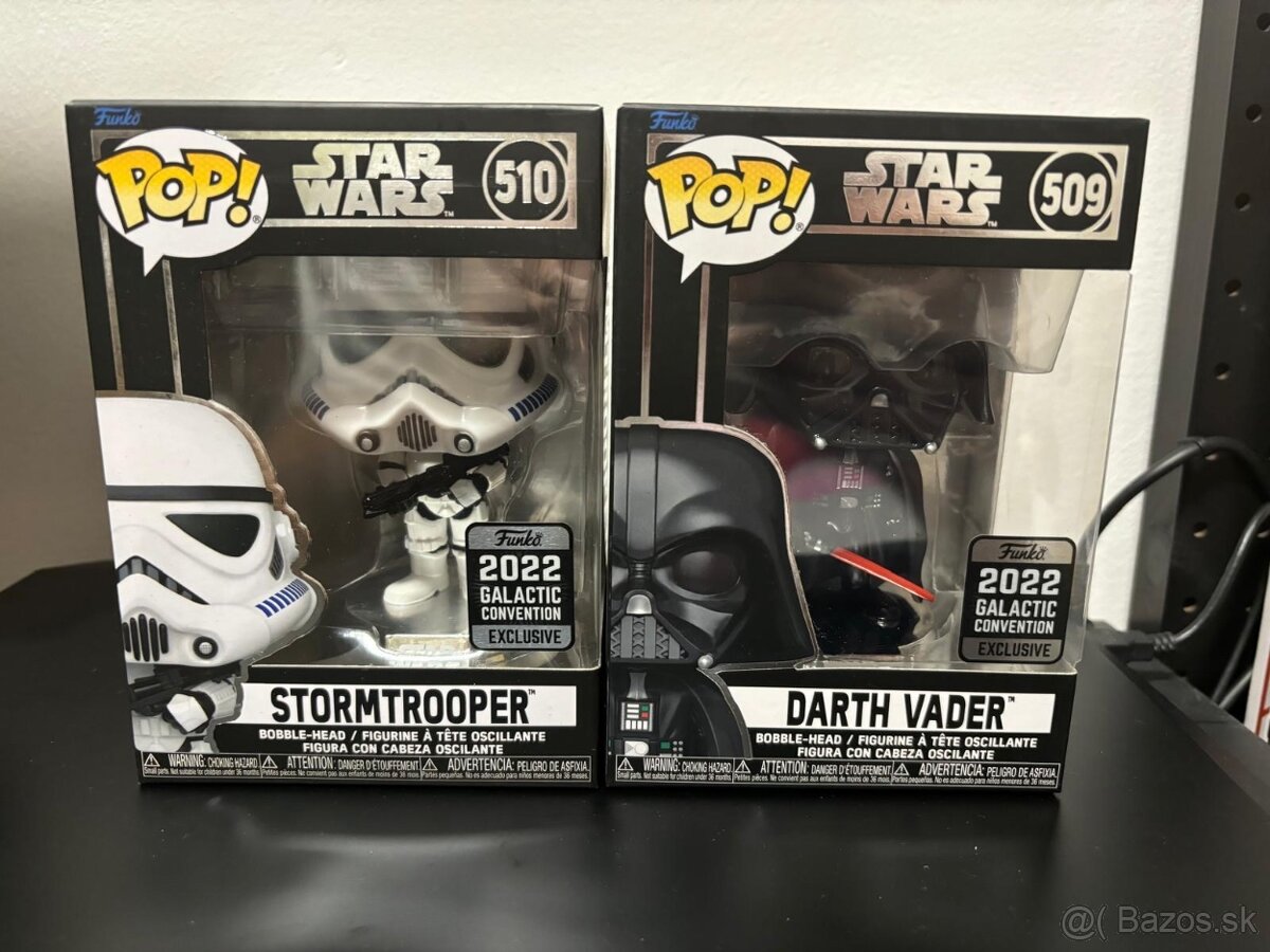 Funko Darth Vader , stormtrooper