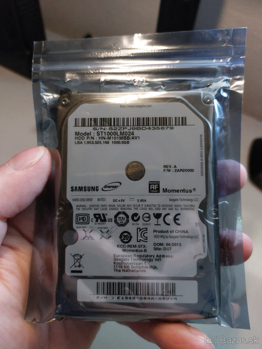 HDD 1TB 2,5" Seagate/Samsung PREDANE