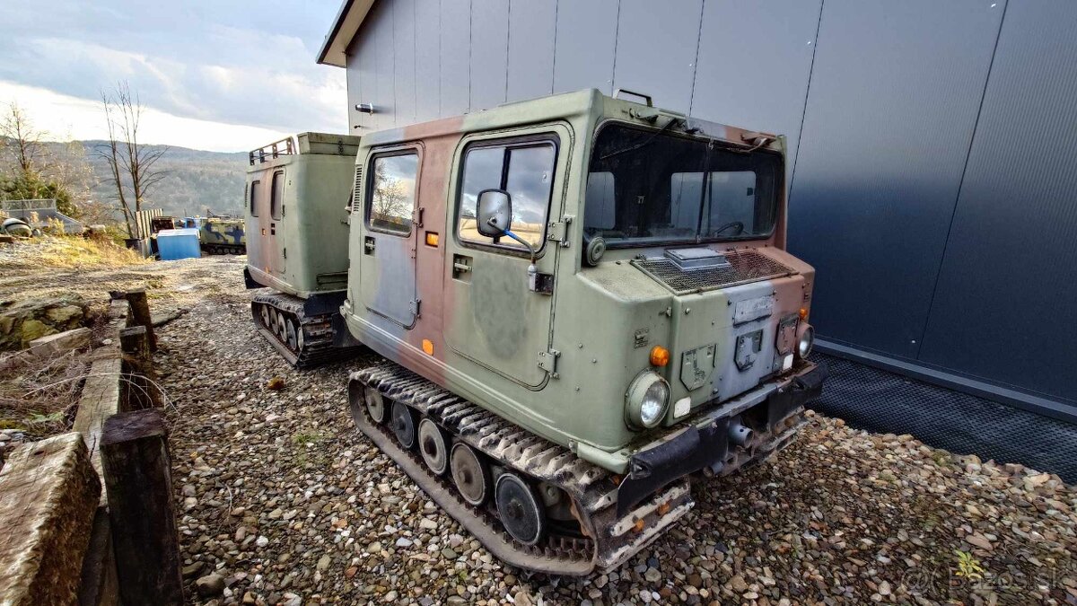 Hagglund BV206 pasove vozidlo  Rolba Lavina BV202 unimog