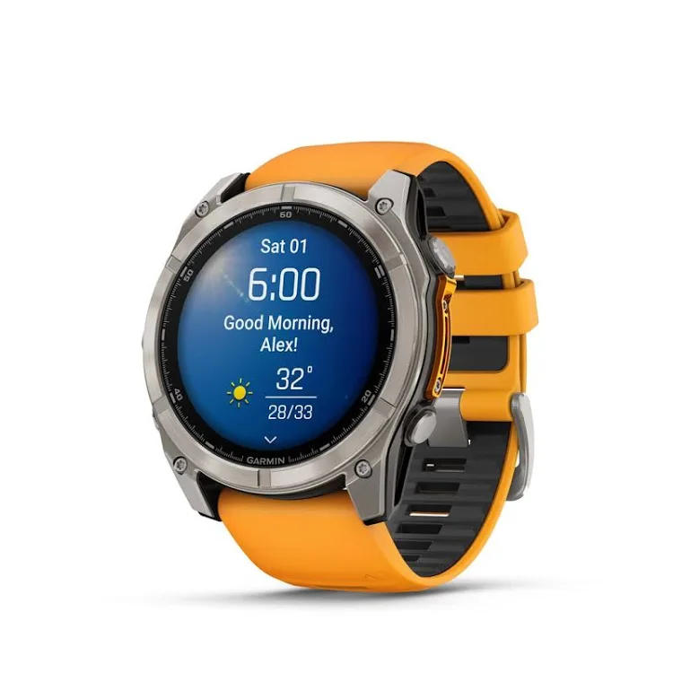 KÚPIM Garmin Fenix 8 Amoled Sapphire Titanium Orange 51mm