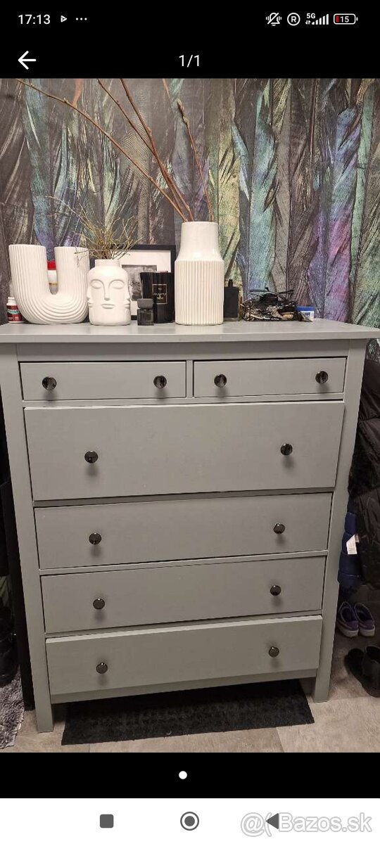 Hemnes komoda 6 suflikova