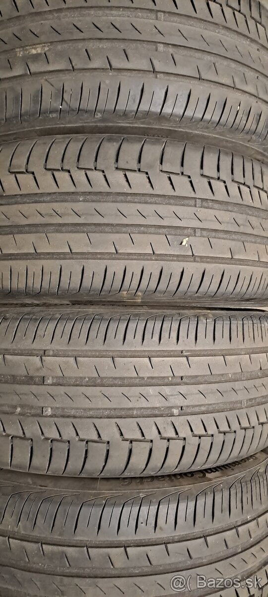 Predám 4ks jazdené letné 235/45r18-94V Continental