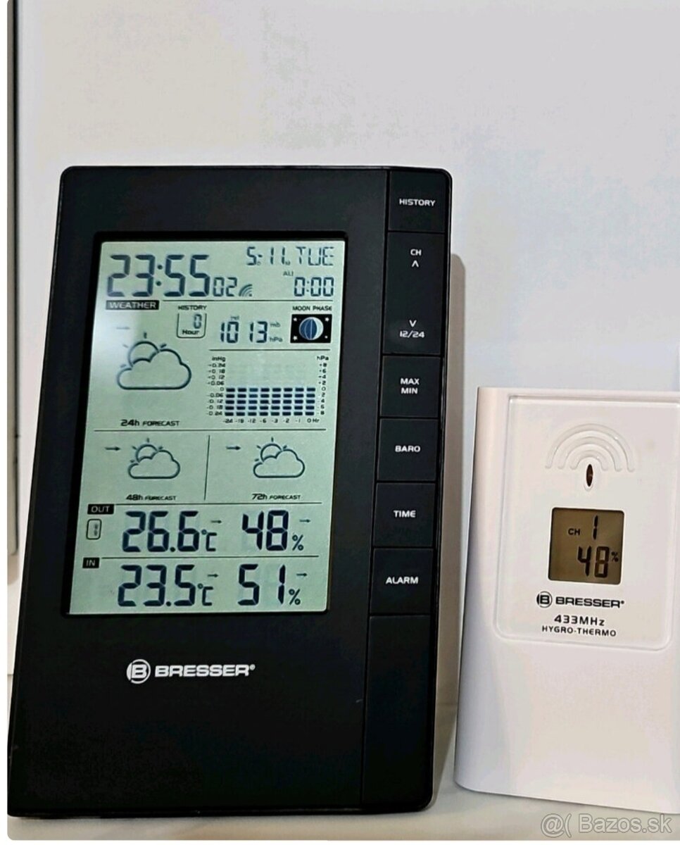 Predám meteostanicu BRESSER predpoveď na 72 hosín