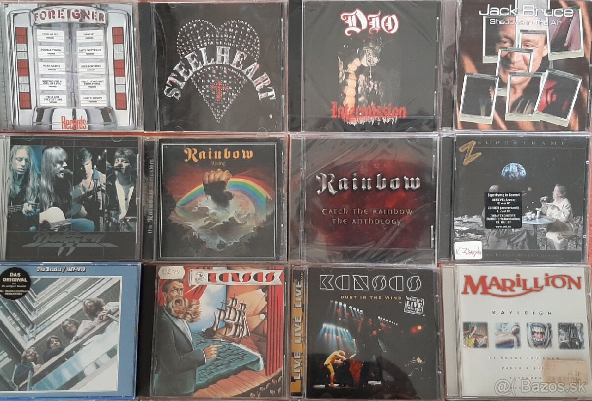 CD predaj: hard'n'heavy, metal,rock,pop...