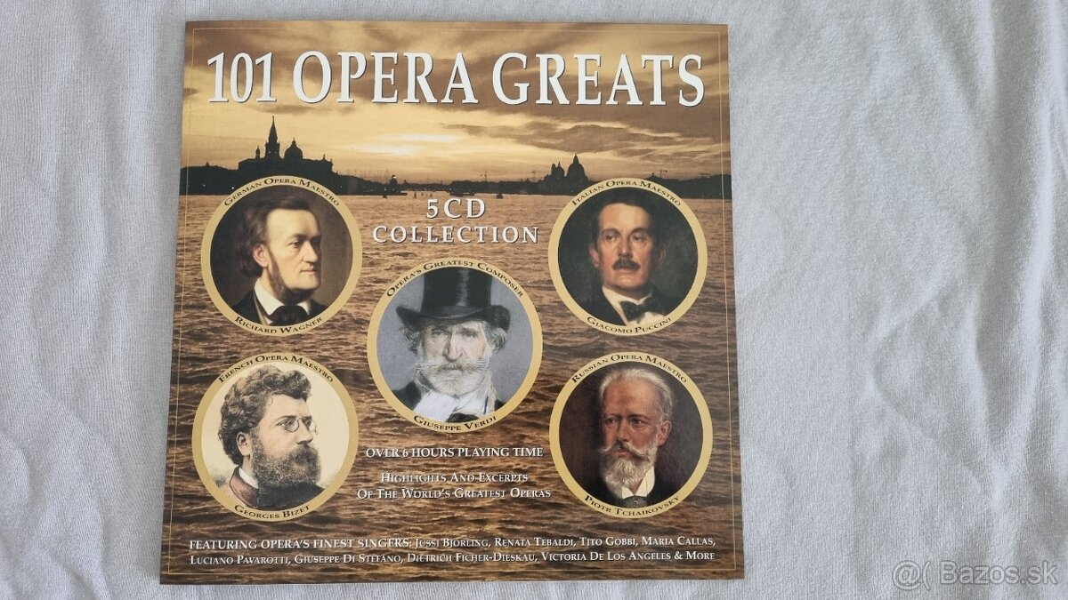 Predam kolekciu 5 CD s najznamejsimi operami podla krajin