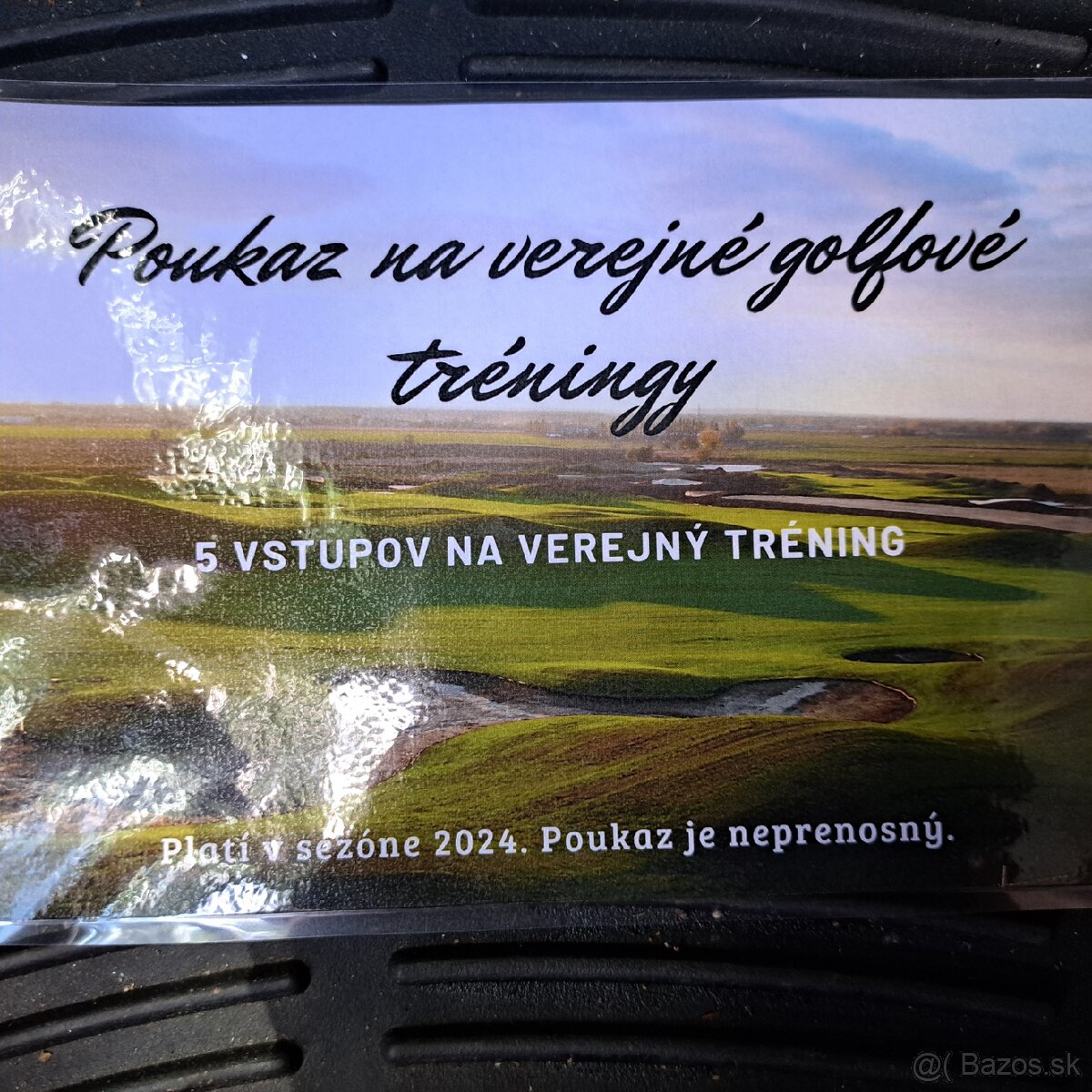 Predám poukaz na verejné golfové tréningy, 5 vstupov