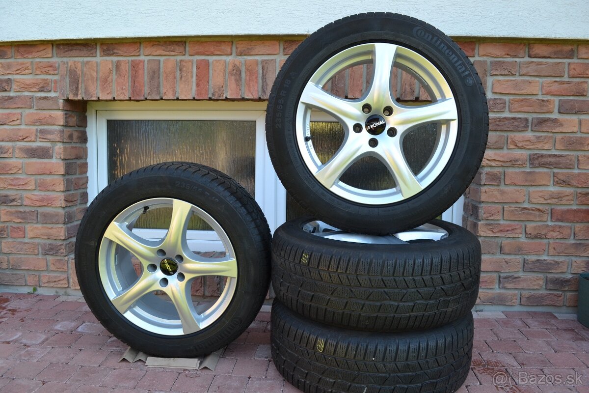 5x112 R18 Zimna sada Vw Tiguan + 235/55 R18 Continental