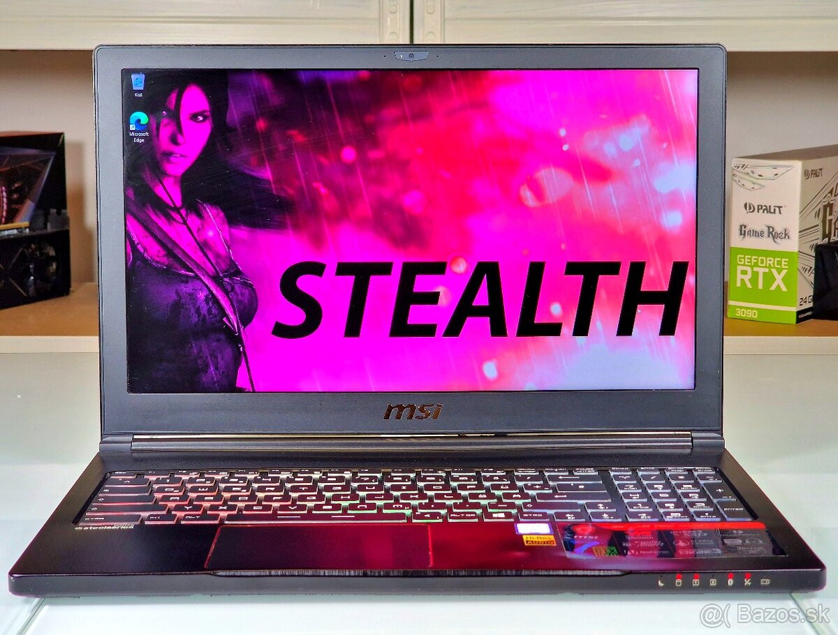 Herný notebook MSI STEALTH | GTX 1060 6GB | 16GB RAM | 2TB