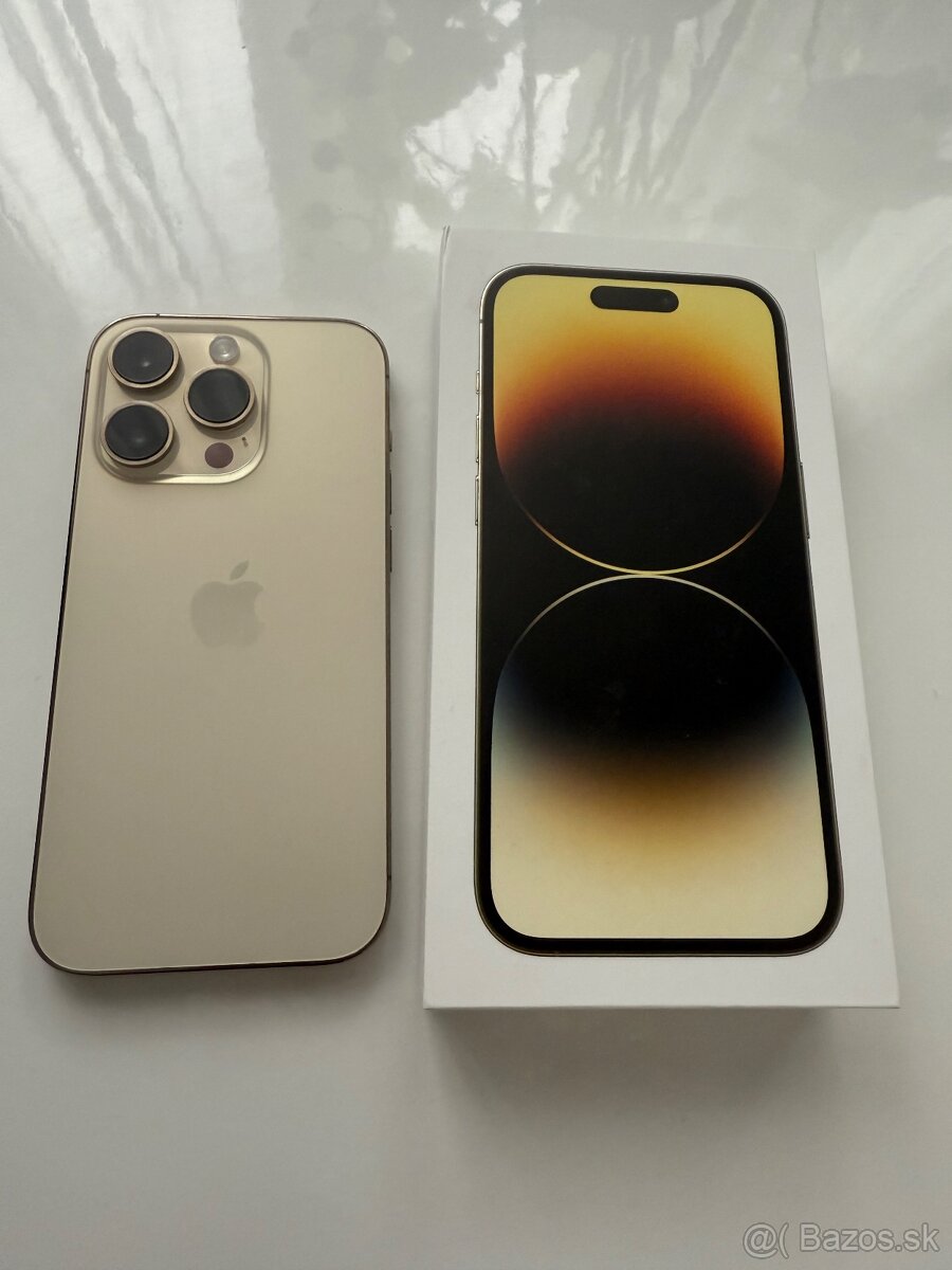 APPLE iPhone 14 PRO 128GB GOLD- TOP STAV