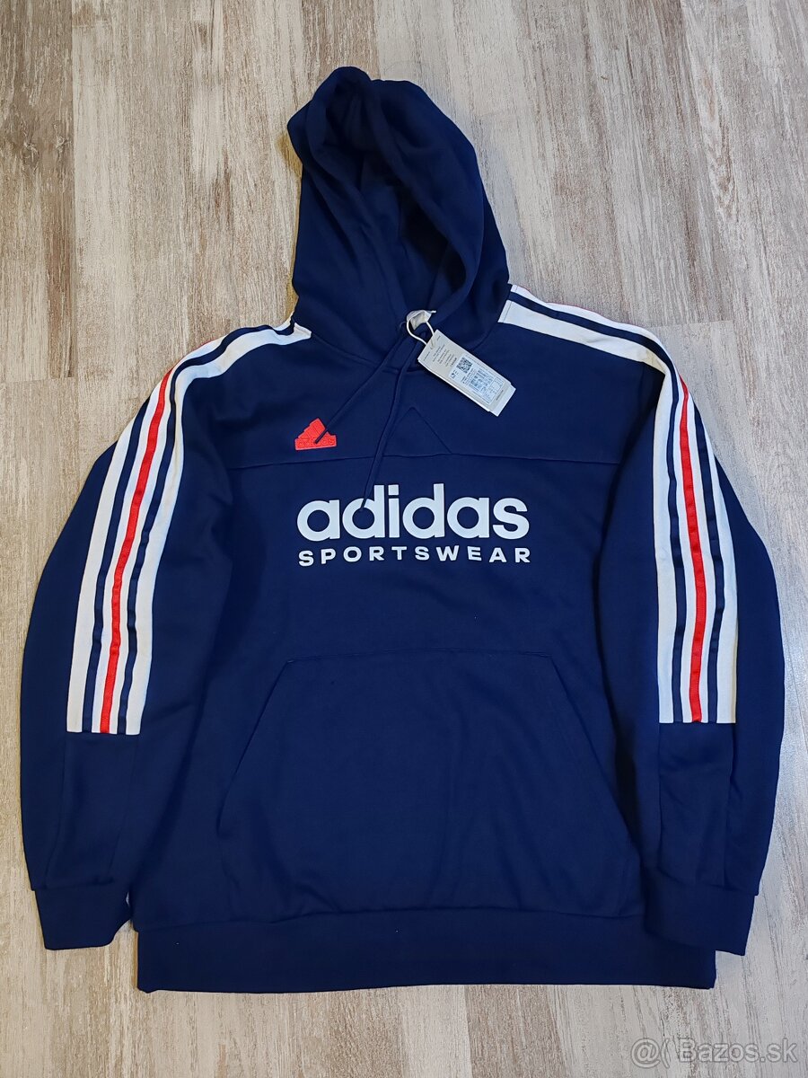 Adidas pánska mikina s kapucňou športová hoodie