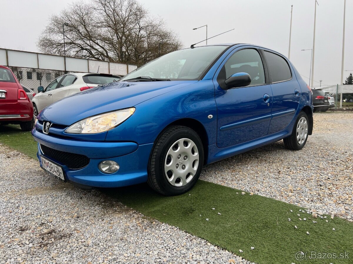 Peugeot 206 1,4 benzín, 55kW, MT/5, rok:11.2008.