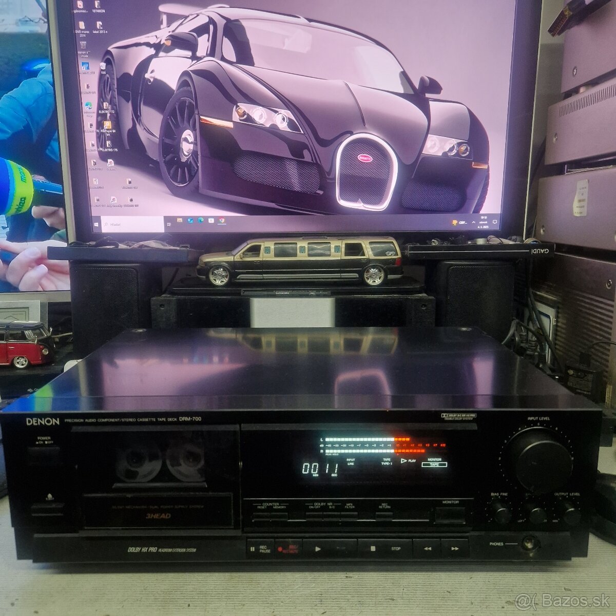 DENON DRM-700...kazetový deck , 3 hlavy , bias , dolby B,C,H