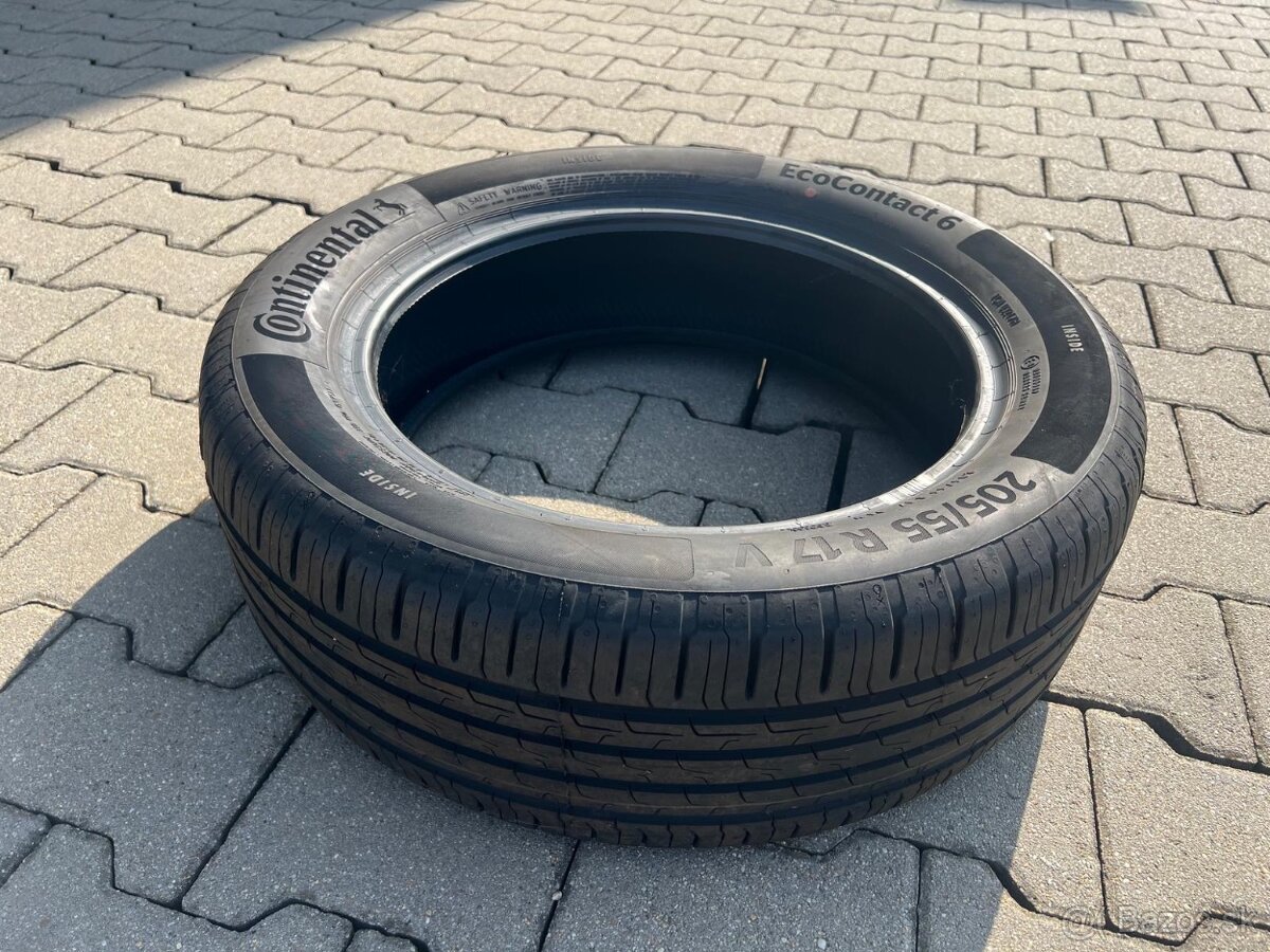 Predám pneu Continental Ecocontact 6 205/55 r17