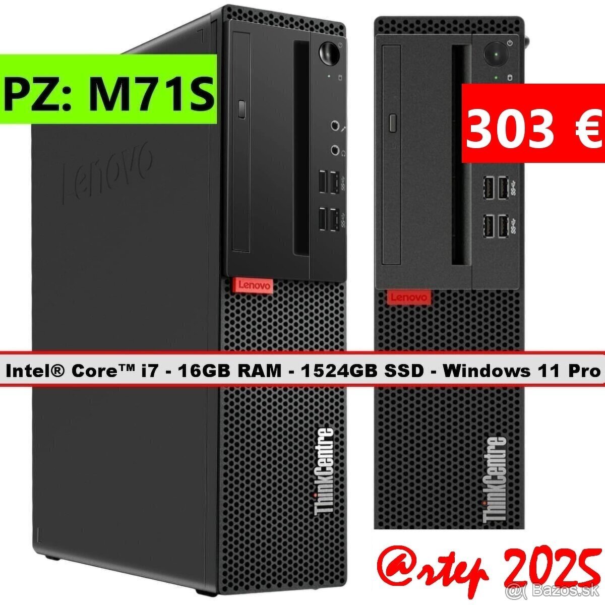 PC - Intel® Core™ i7 - 32GB RAM - 1.5TB SSD - W11 Pro(@rtep)