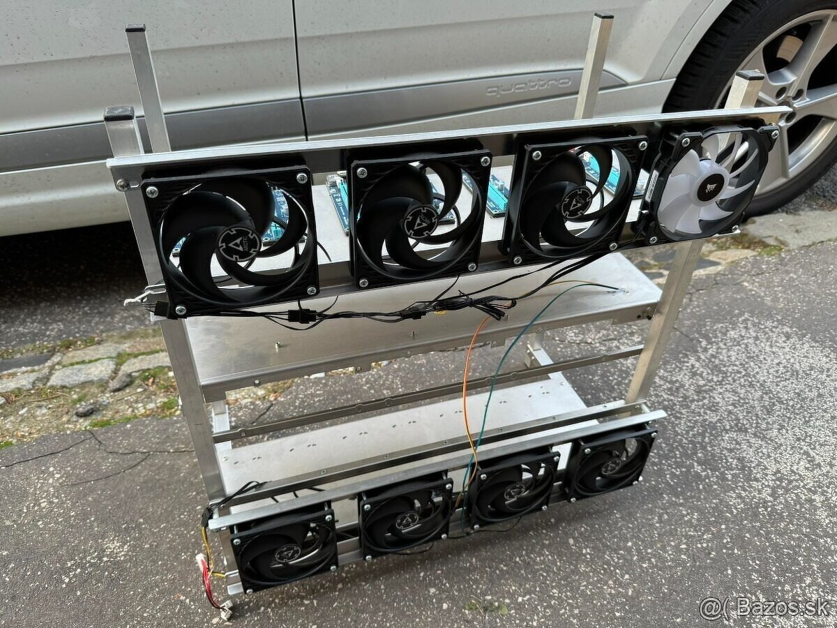 Predam hliníkovu konštrukciu / rám na Mining rig pre 14 GPU