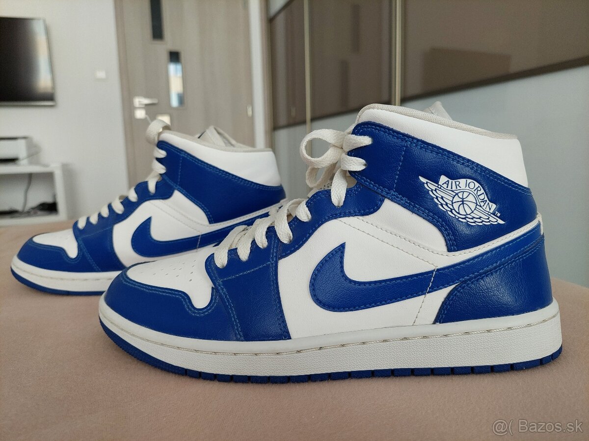 Tenisky Air Jordan 1 Mid Kentucky Blue vel. 41