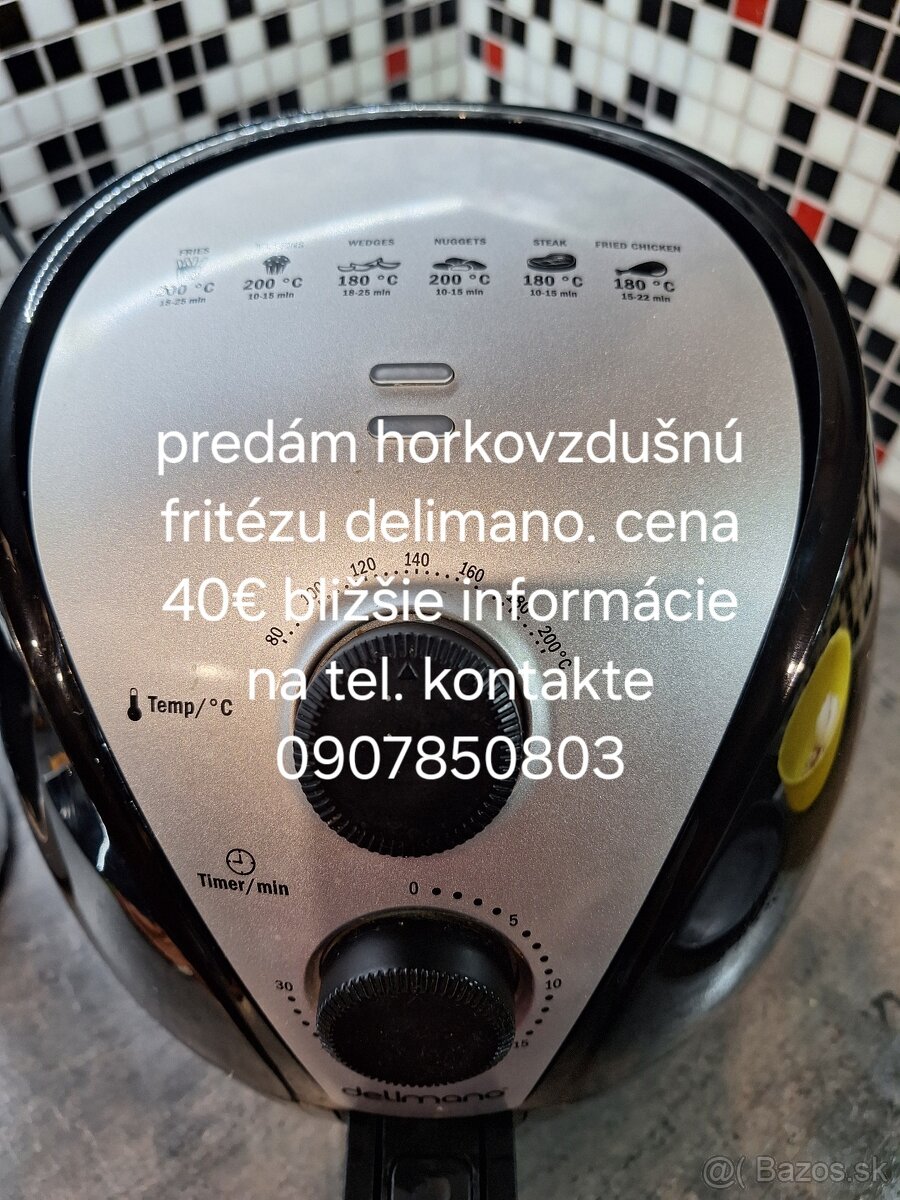 Horkovzdušná fritéza Delimano