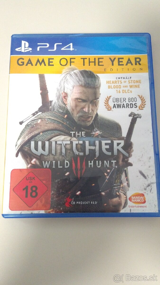 Predám hru The Witcher III (CZ tit) pre PS4