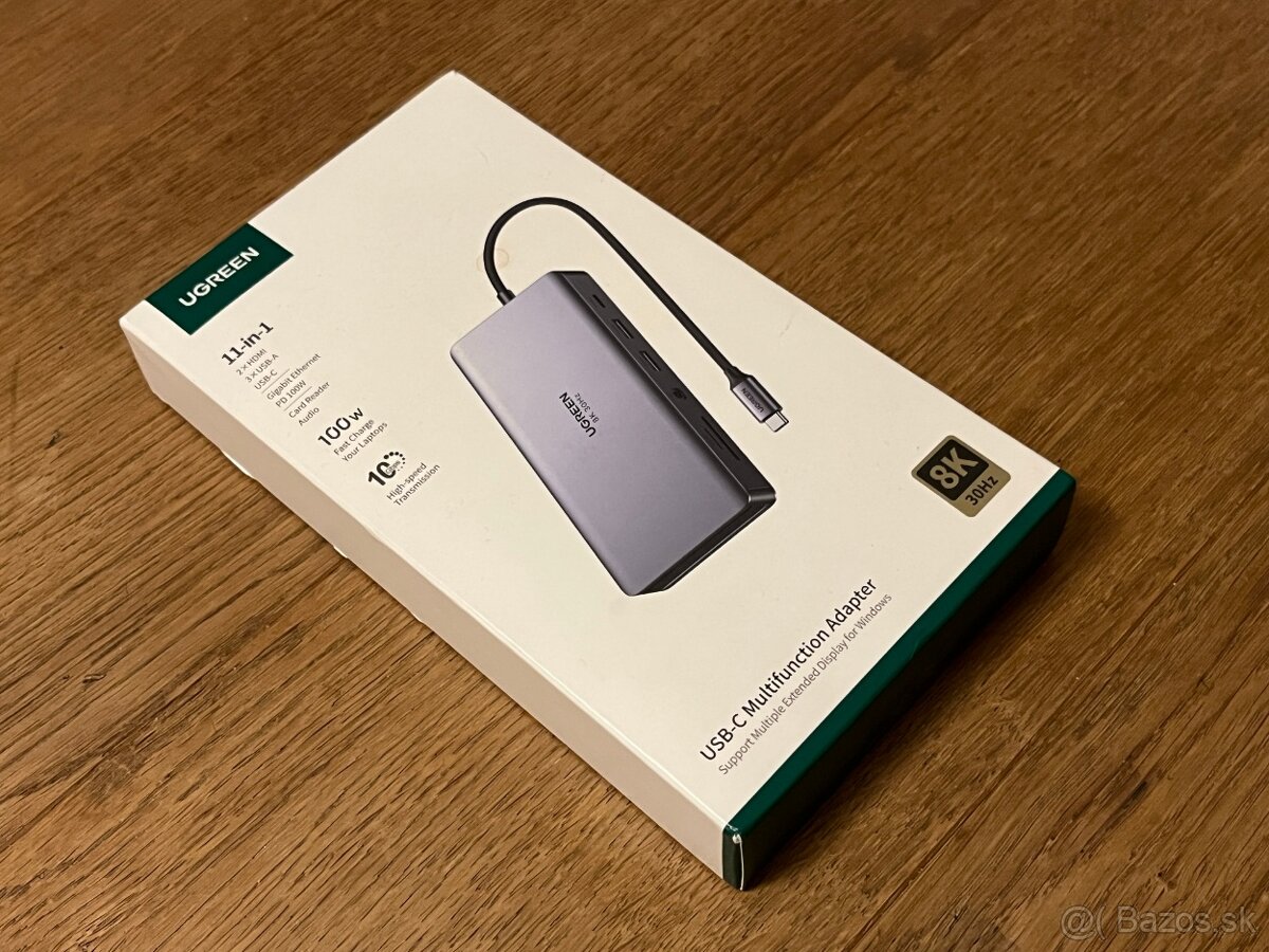 Ugreen hub USB-C Dokovací stanice, 2 x HDMI, nová