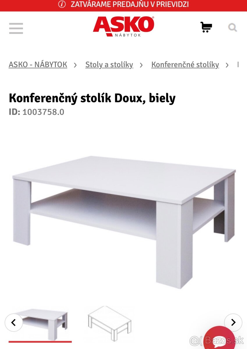 Biely konferenčný stôl