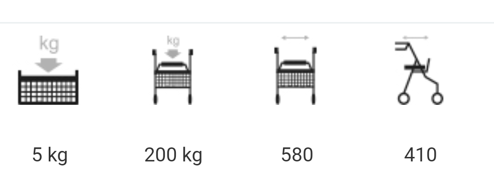 Seniorské chodítko špeciálne XXL