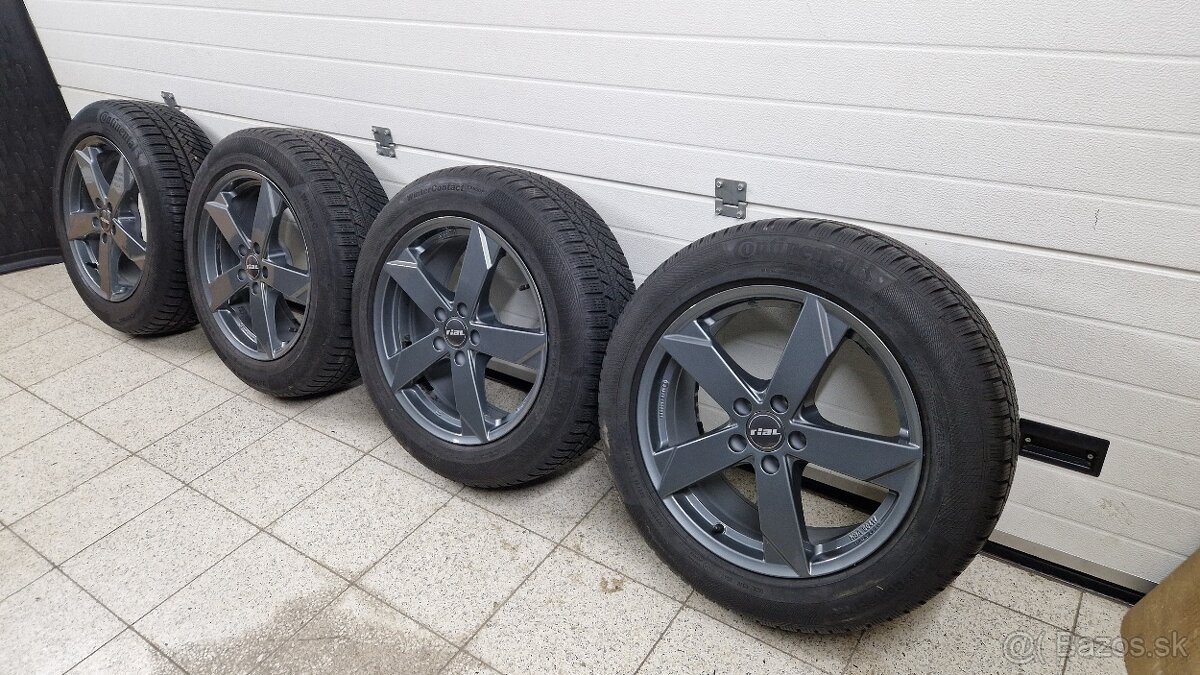 Zimné alu 235/55R18, Rial 5x112, 8J, ET 40. Tiguan, Kodiaq