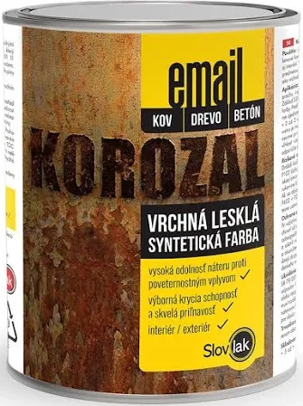 Slovlak KOROZAL EMAIL vrchná lesklá syntetická farba