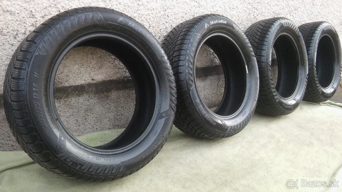 zimné 205/55 r16 Matador Nordicca MP 93 - kúpa 2023 - 8 mm