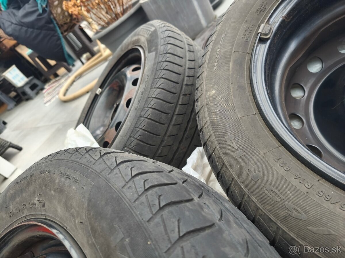 plechove disky + pneumatiky 175/65 R14