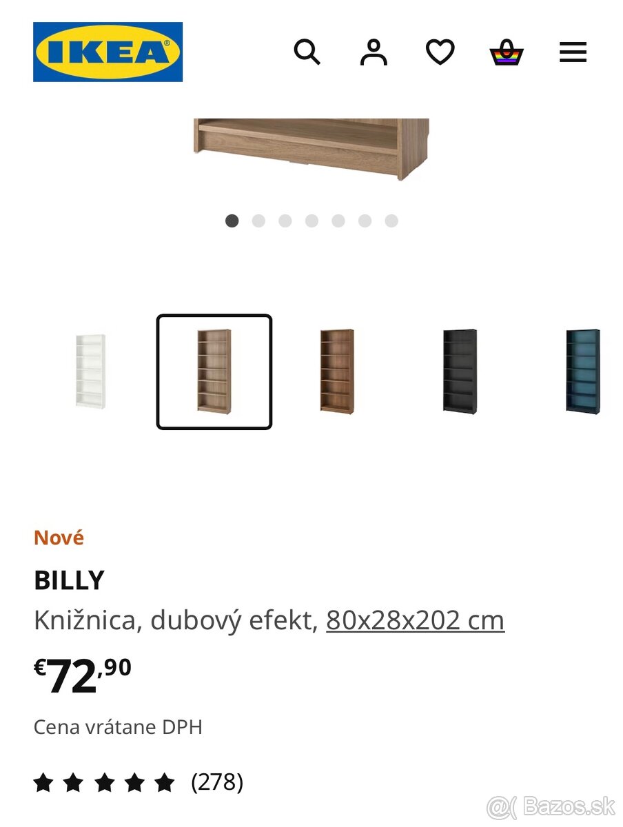 Knižnice IKEA BILLY