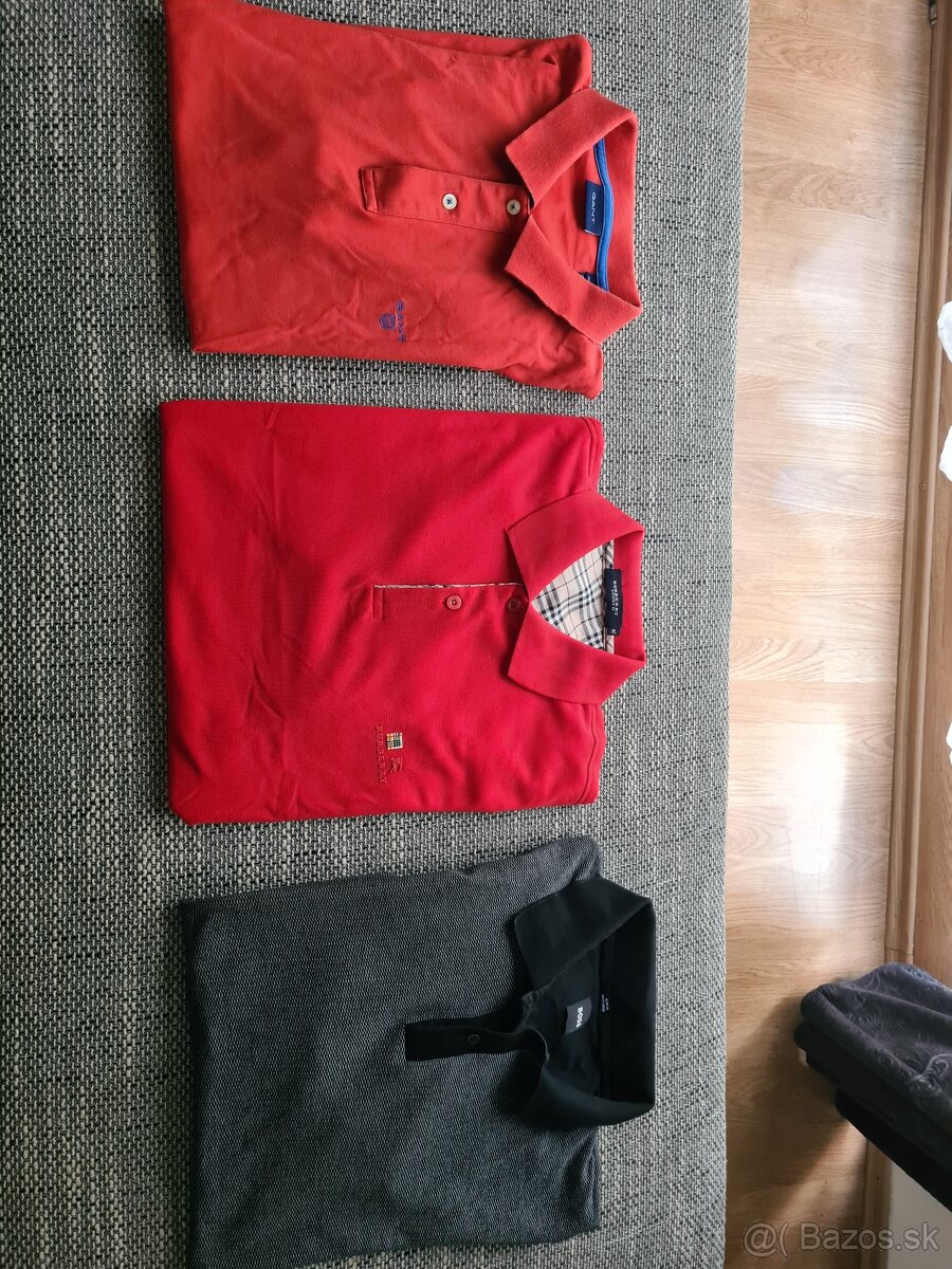 Burberry, GANT, Hugo Boss - panske tricka