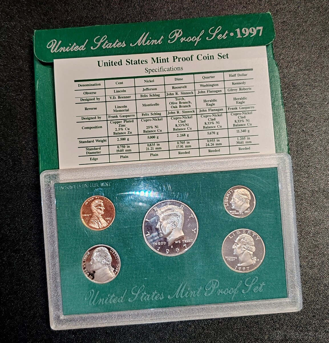 USA Proof set 1997