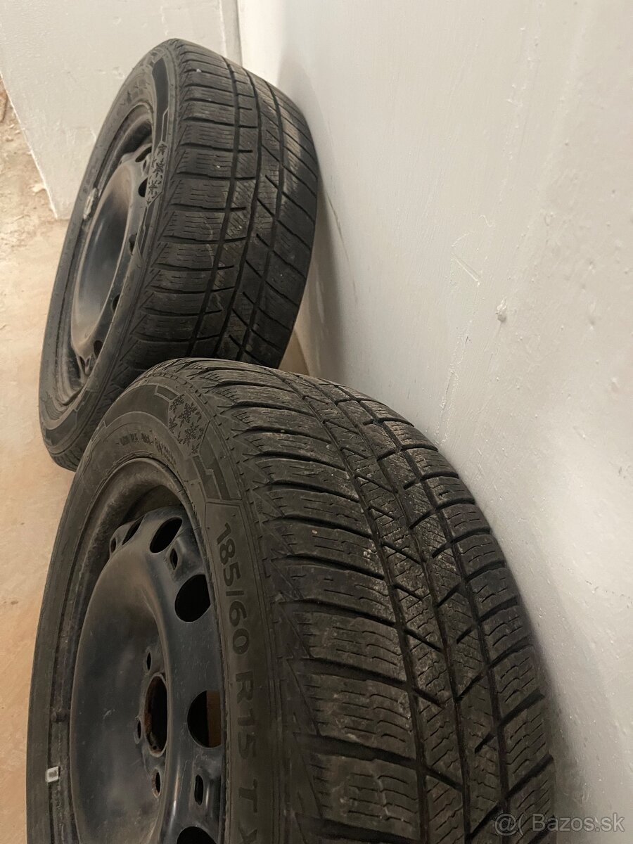 Predám zimnú sadu na ŠKODA Fabia 3 185/60 R15 5x100