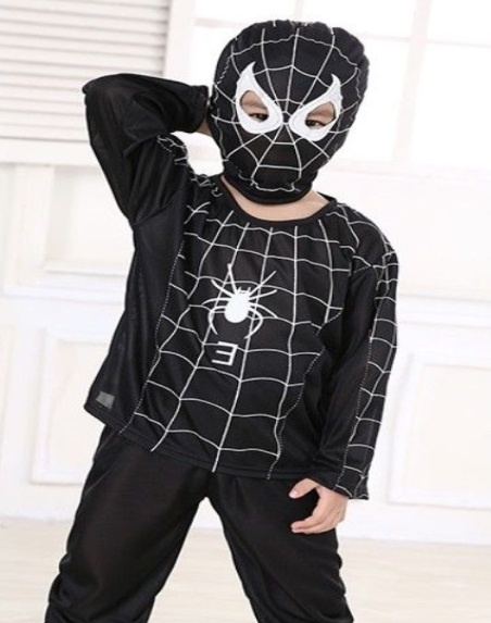 Spiderman kostým čierný.