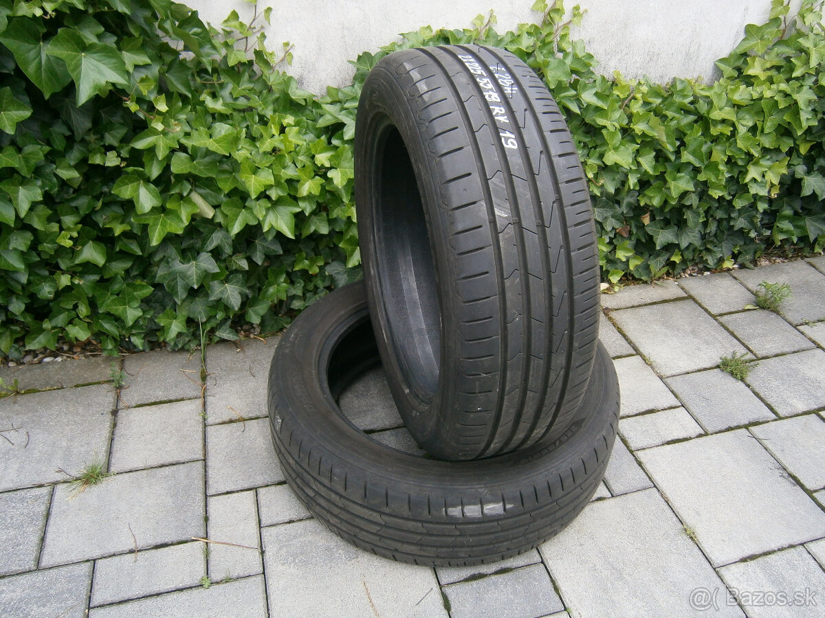 Predám 2x letné pneu Hankook 225/55 R19 99VXL