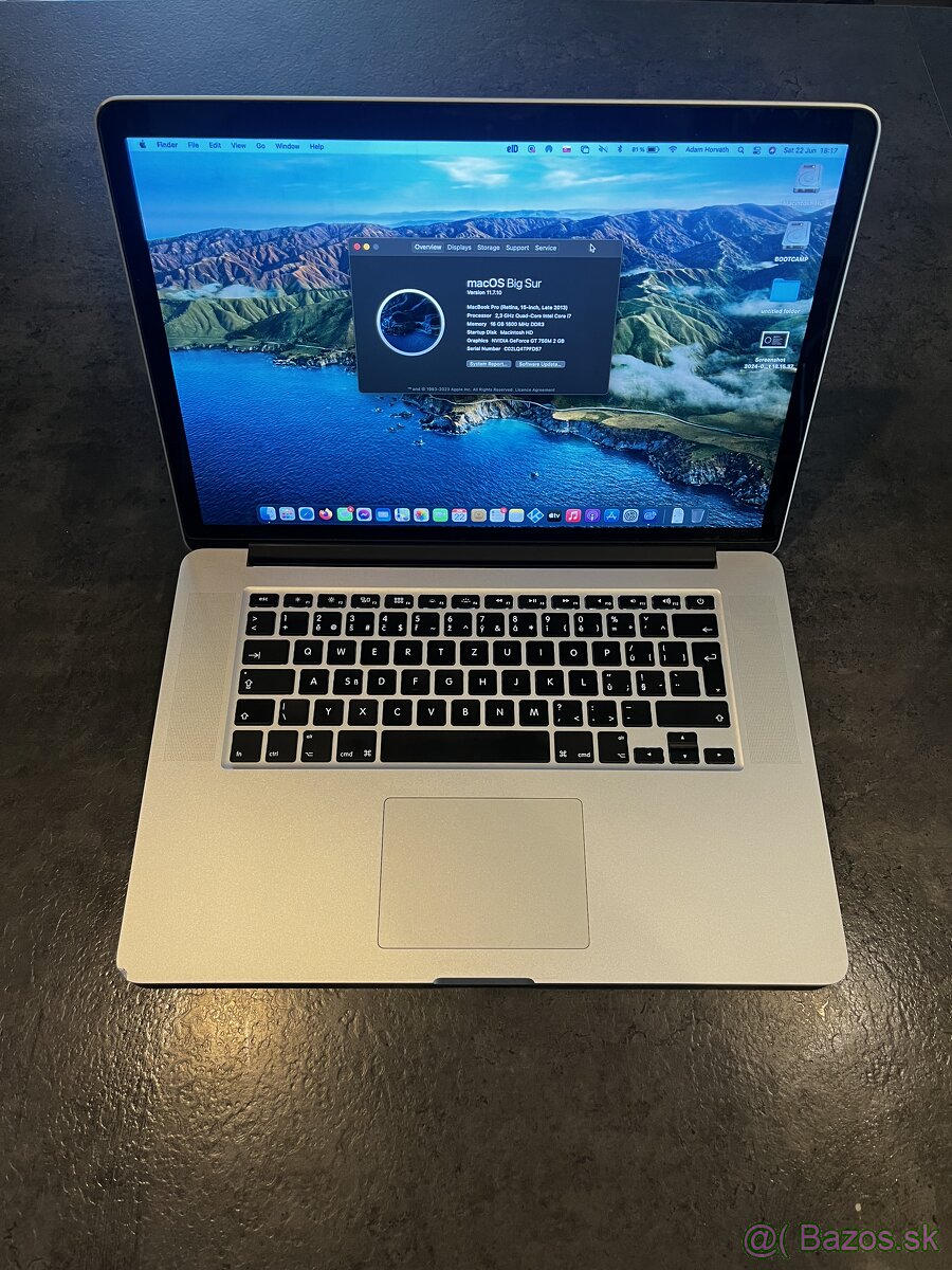 Apple MacBook Pro 15 / 16gb / 500gb Retina Late 2013