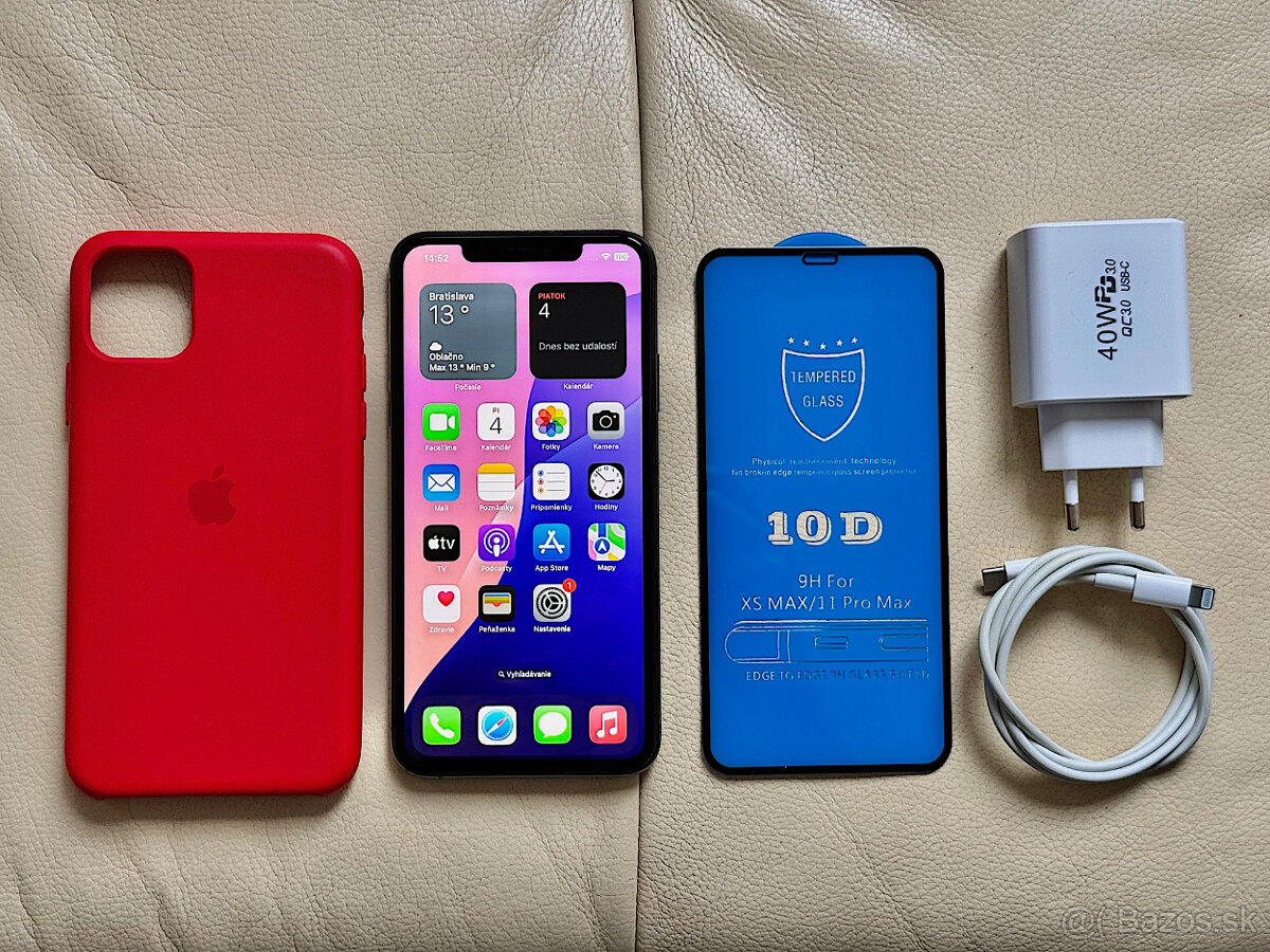 iPhone 11 Pro Max 256GB - NOVÁ BATERKA, TOP STAV