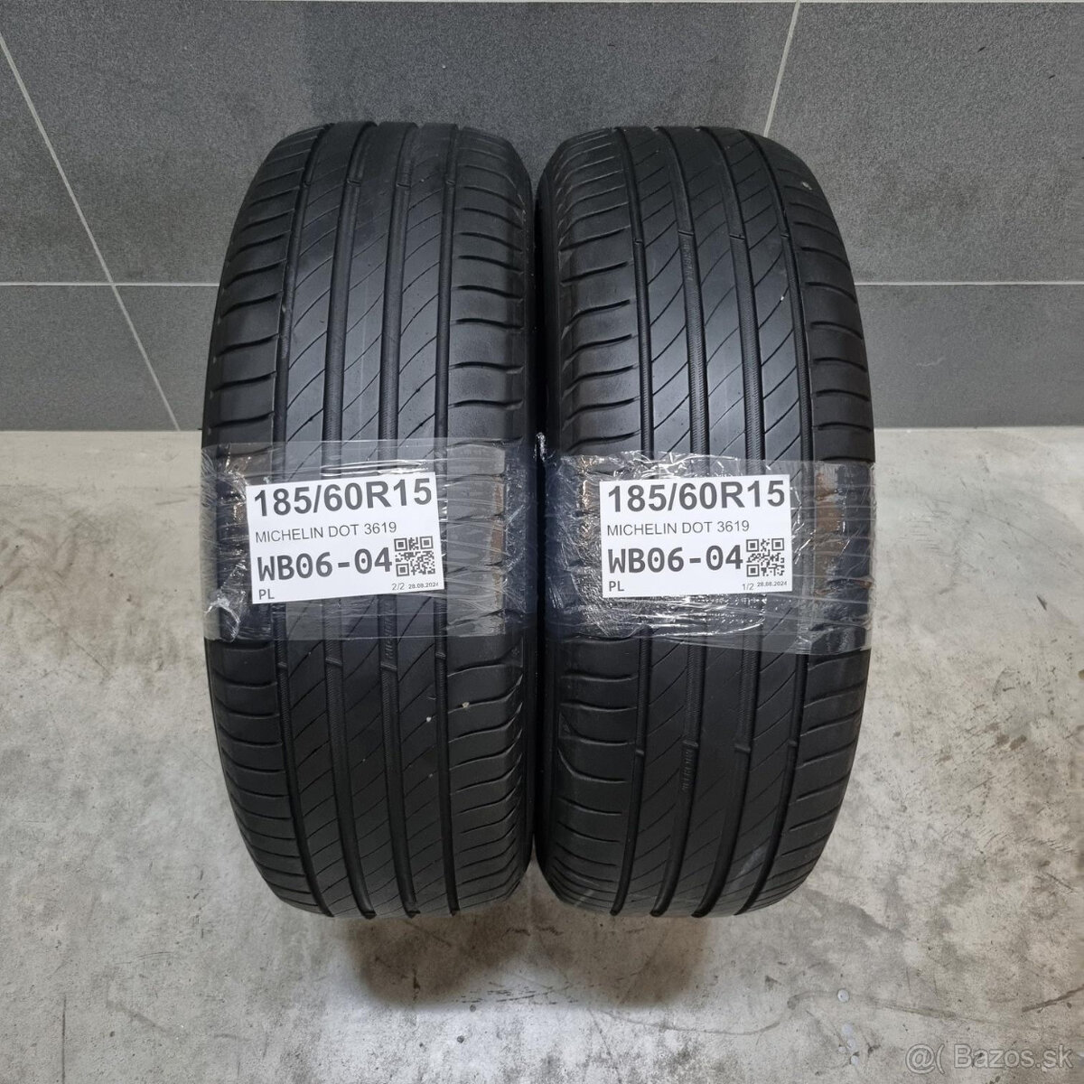 Letné pneumatiky 185/60 R15 MICHELIN DOT3619