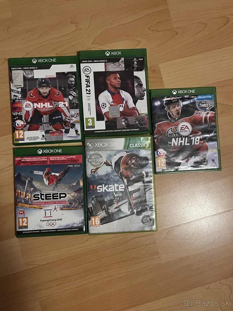 Hry na xbox - fifa, nhl, skate