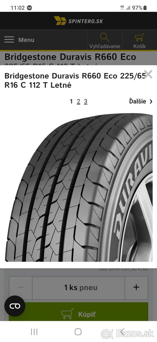 Kupim bridgestone duravis r660 eco